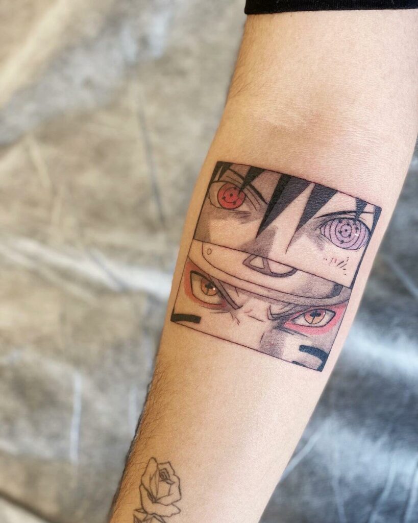 55 Spellbinding Sasuke Tattoo Designs in 2024 12 Classic Coloured Naruto And Sasuke Tattoo