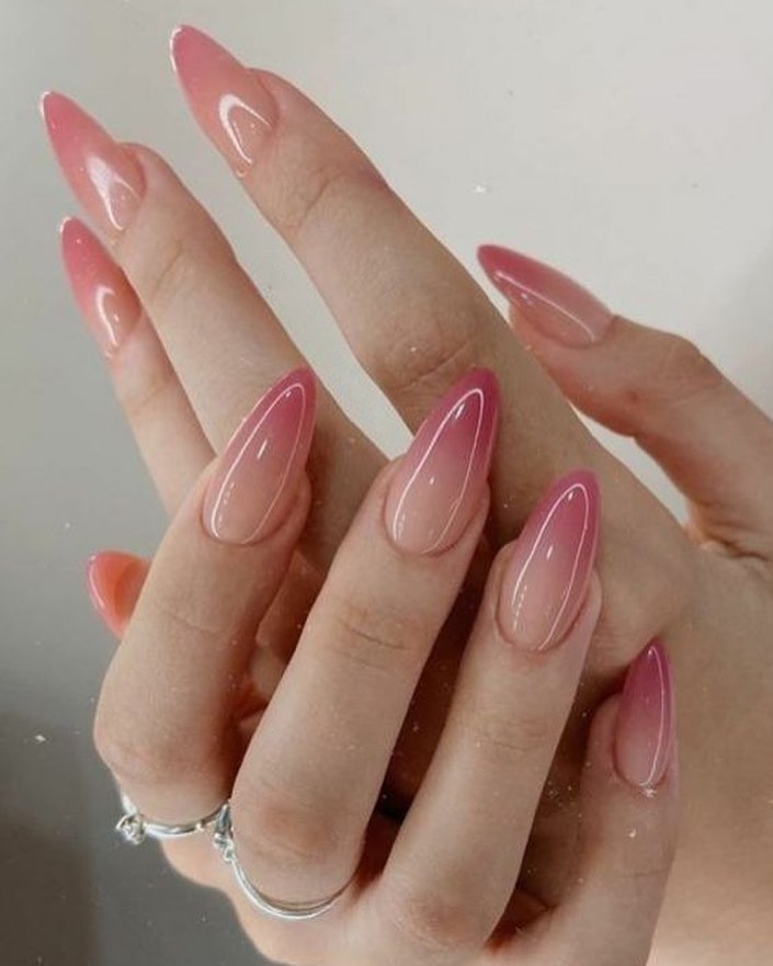 Chic Ombré French Nail Designs to Try in 2024 🇫🇷 29 Classic Fade french ombre nails