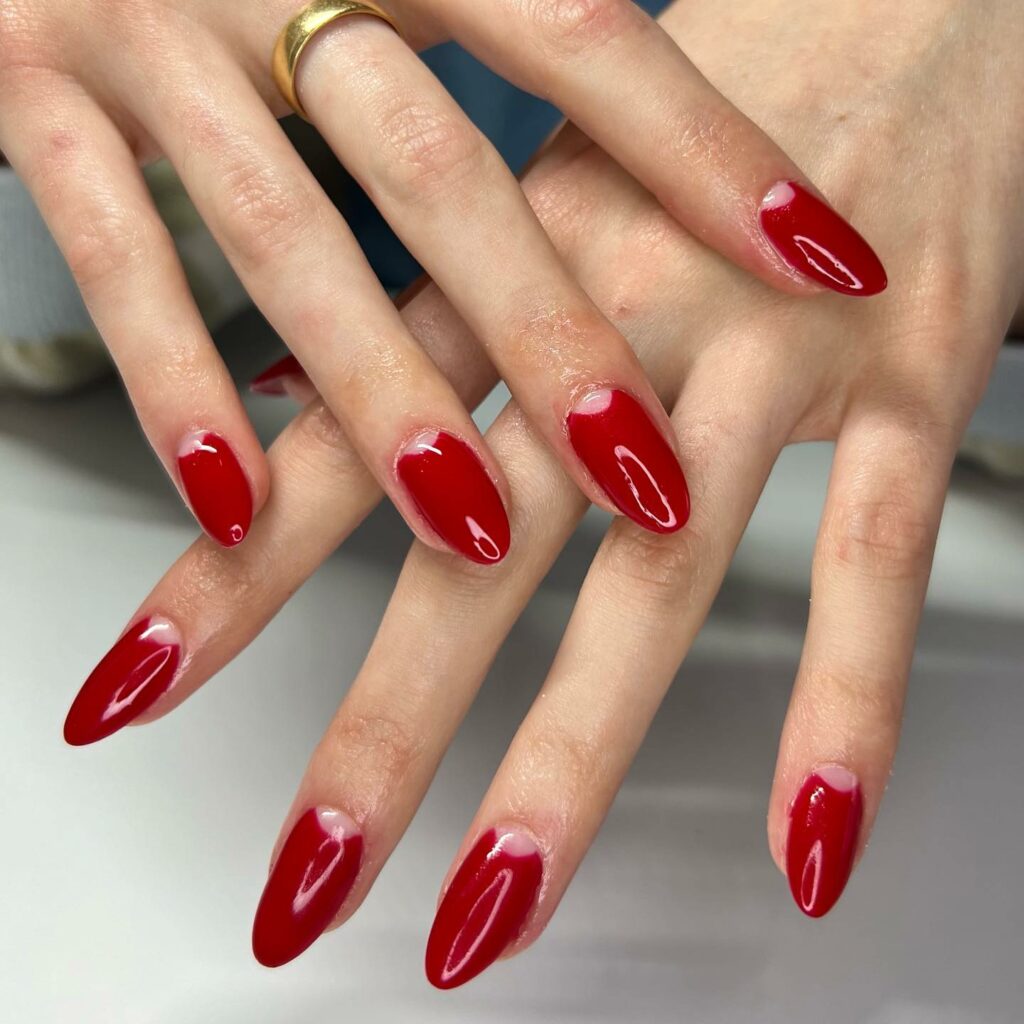 Trendy Half-Moon Nail Designs to Try in 2024 🌙 19 Classic Half-Moon
