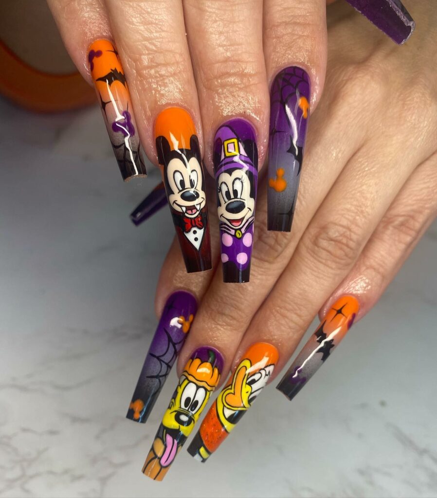 Add Whimsy with 35 Mickey Mouse Nail Designs in 2024 36 Classic Mickey Mouse Nails for a Touch of Nostalgia