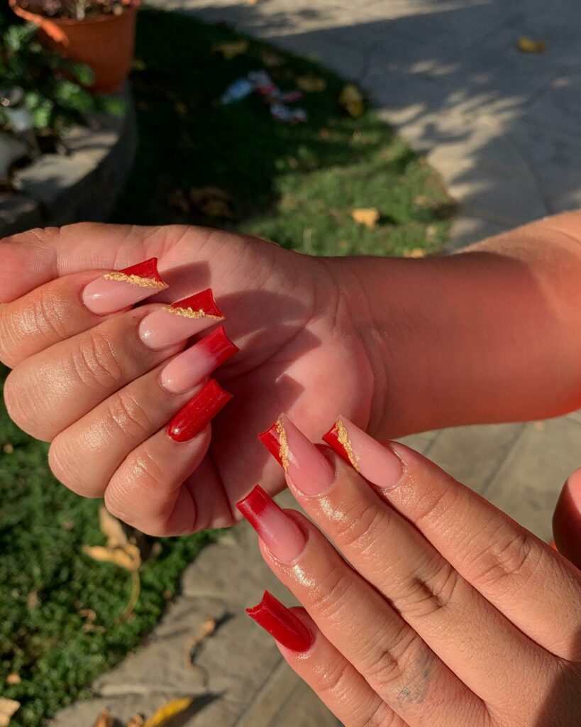 34 Latest Red and Gold Nail Designs To Try In 2024! 19 Classic Red and Gold Nails