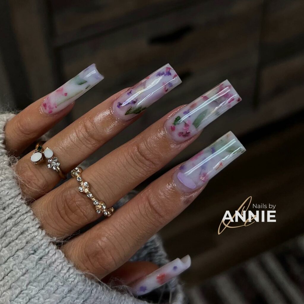 Relax with 20 Milk Bath Nail Designs in 2024 16 Classic Square Milk Bath Nails
