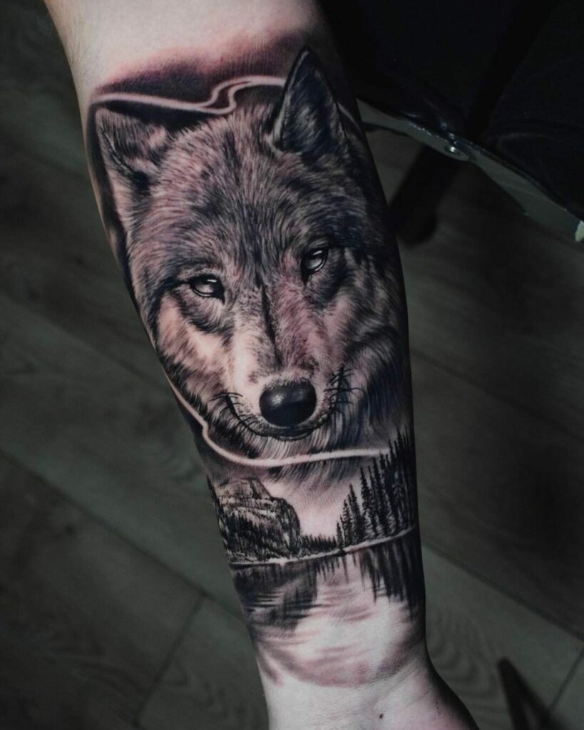 12+ Wolf Tattoo Sleeve Ideas To Inspire You! 15 Classic Wolf Tattoo In The Wild