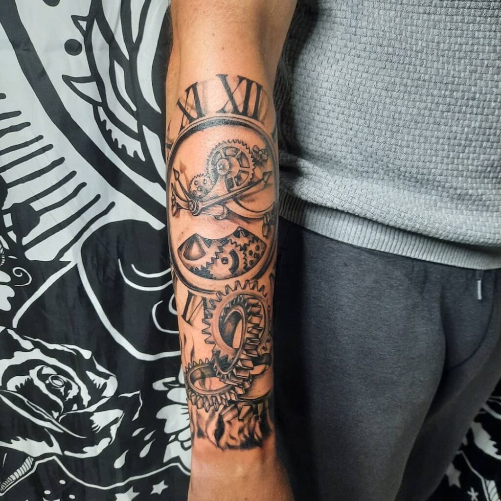 11+ Clockwork Tattoo Ideas You'll Have To See To Believe! 10