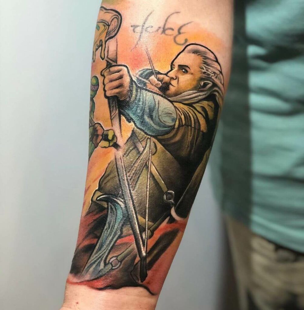 11 Latest Archer Tattoos To Inspire You In 2024! 14 Colored And Lively Archer Tattoos