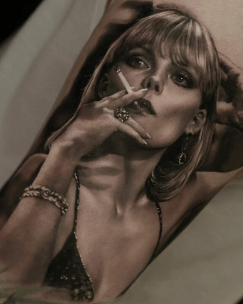 19+ Scarface The World Is Yours Tattoo Ideas That Will Blow Your Mind! 14 Colorful 3D Tony Montana Tattoo Designs Ideas