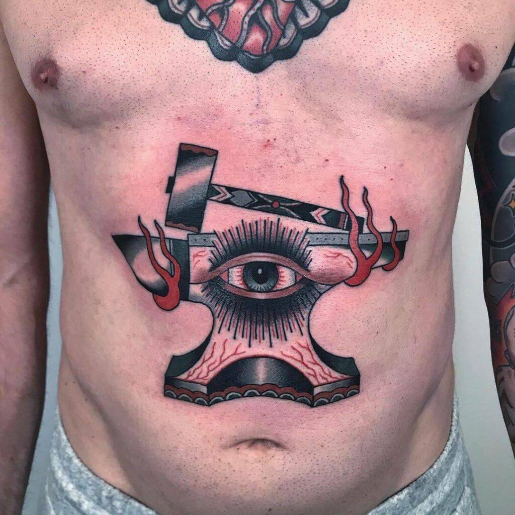 11 Latest Anvil Tattoos To Inspire You In 2024! 13 Colorful Anvil Tattoos For Those Who Want Some Color
