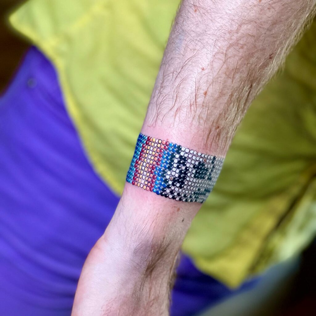 15+ Bracelet Tattoo For Men That Will Blow Your Mind! 11 Colorful Bracelet Tattoo