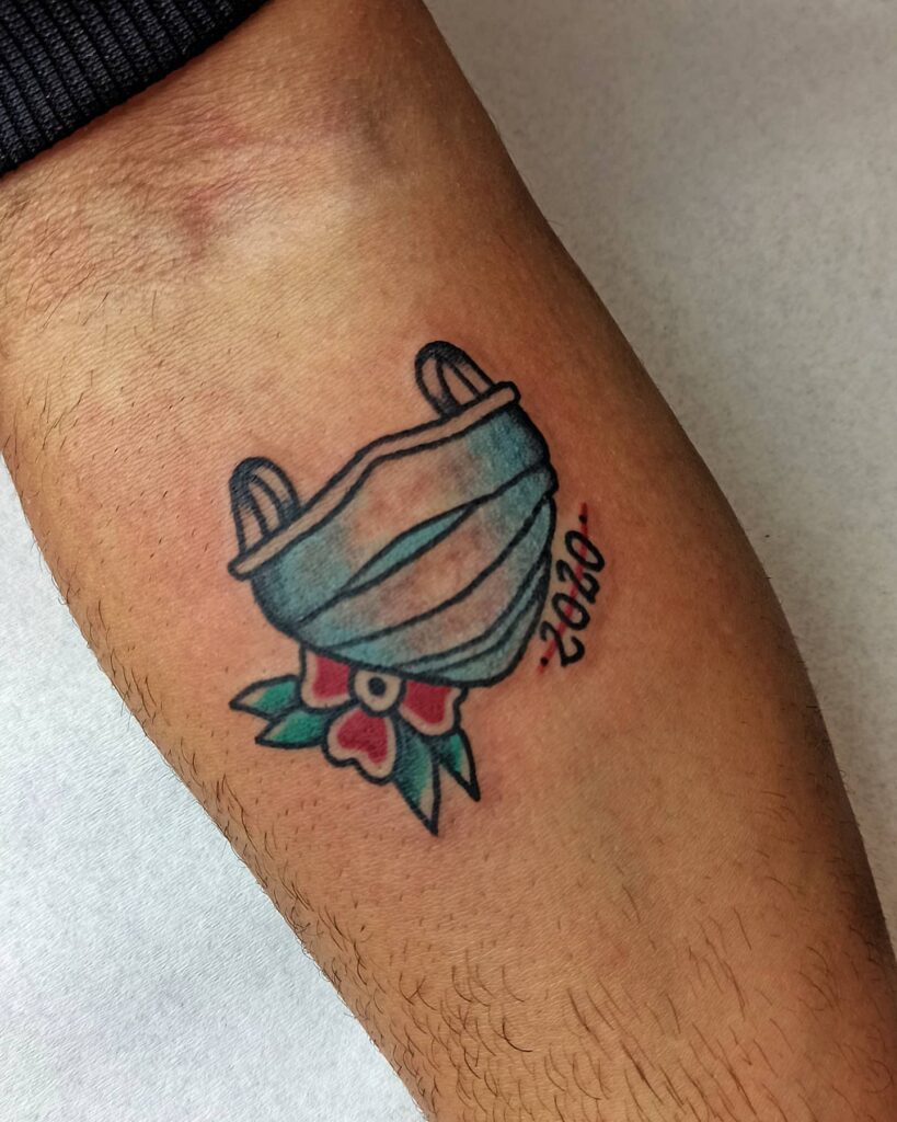 11+ Covid Tattoo Ideas That Will Blow Your Mind! 17 Colorful Mask Tattoo Ideas For Covid