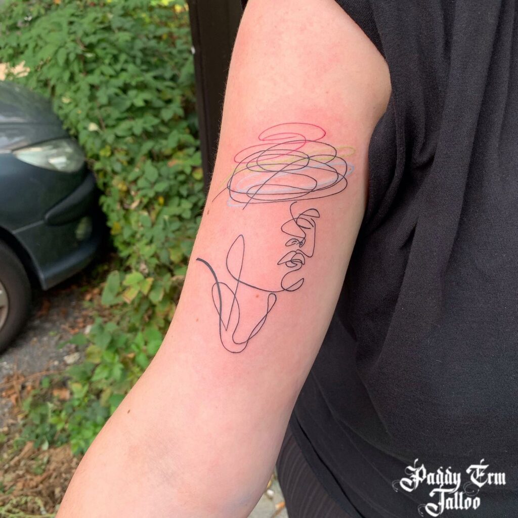 10+ Overthinking Tattoo Ideas That Will Blow Your Mind! 11 Colorful Tattoo For Overthinking