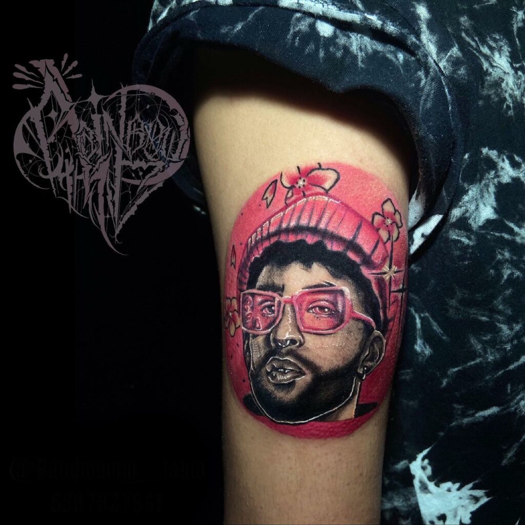 13+ Bad Bunny Tattoo Ideas To Inspire You! 16 Colourful Bad Bunny Tattoo