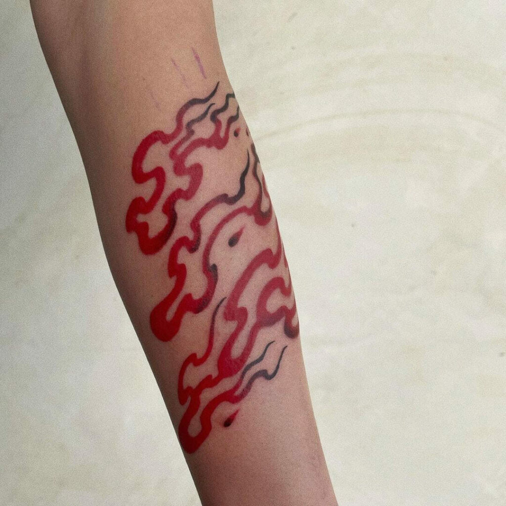 11+ Fire Tribal Tattoo Ideas That Will Blow Your Mind! 12 Colourful Fire Tribal Tattoo