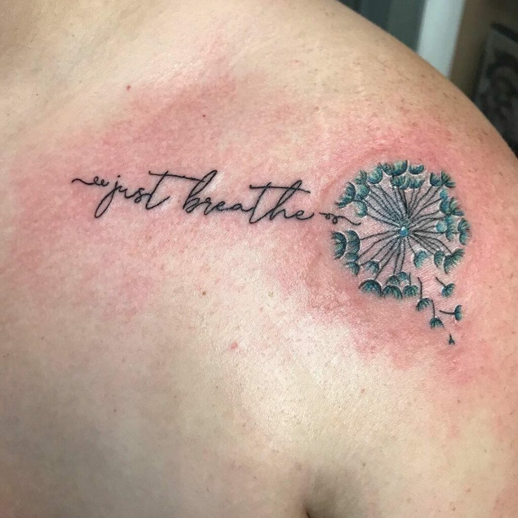 11+ Just Breathe Tattoo Ideas You Have To See To Believe! 17 Colourful 'Just Breathe' Tattoo Ideas