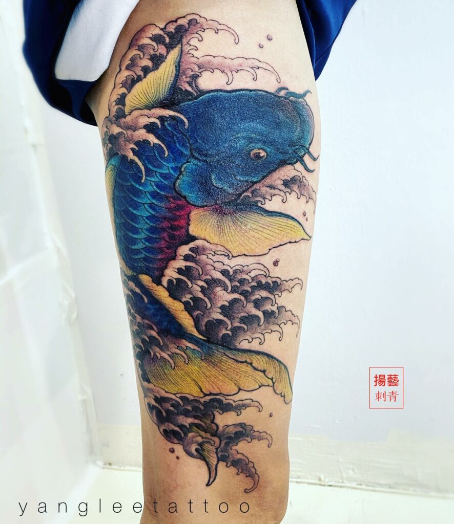 10+ Feminine Small Koi Fish Tattoo Ideas That Will Blow Your Mind! 14 Colourful Koi Fish Tattoos