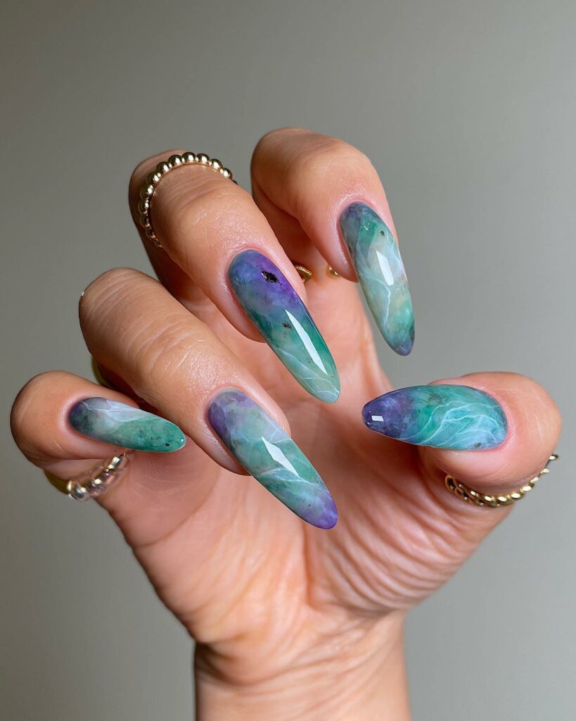 Mesmerizing Galaxy Nail Designs to Try in 2024 π 57 Comet Tail Galaxy Nails