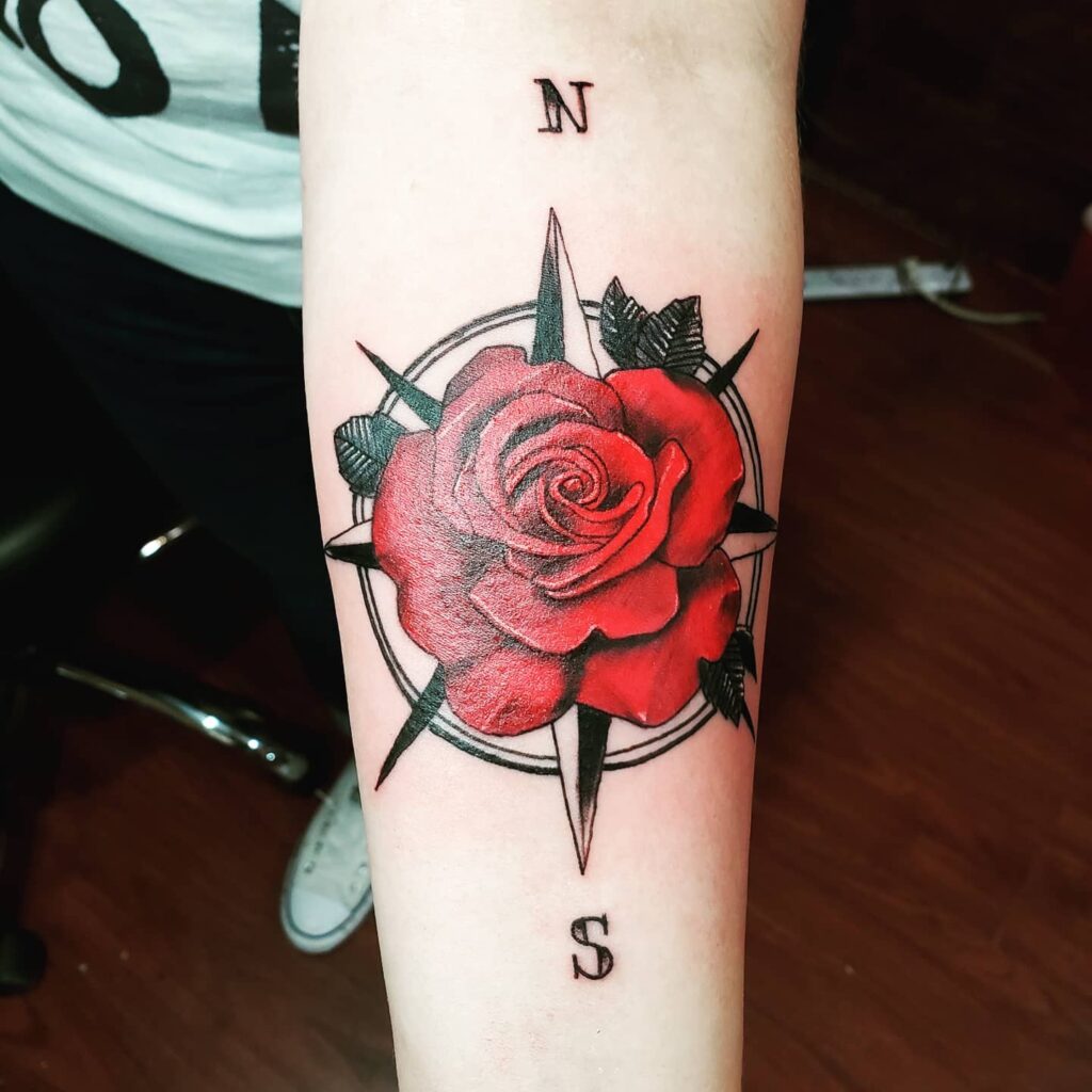 What Does A Compass Tattoo Mean 13 Compass Rose Tattoo