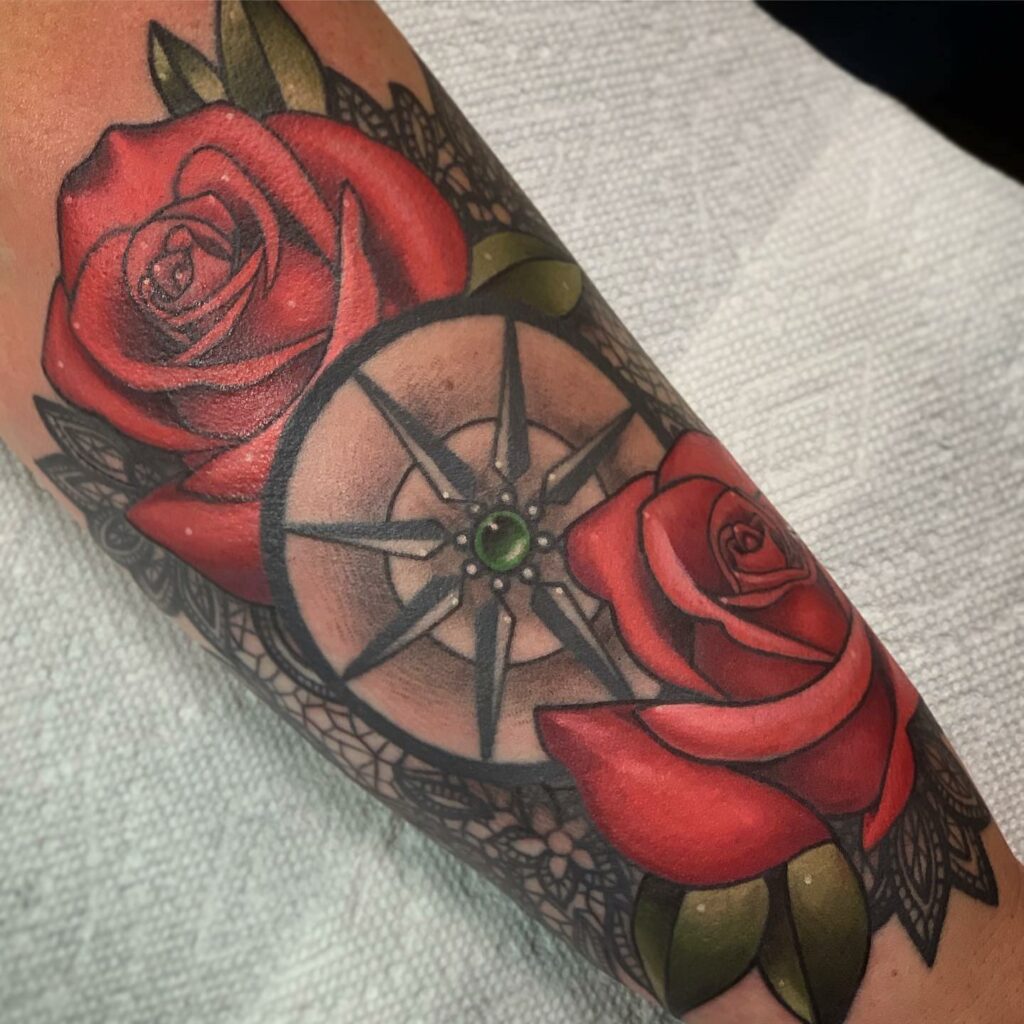 What Does A Compass Tattoo Mean 14 Compass Rose Tattoos
