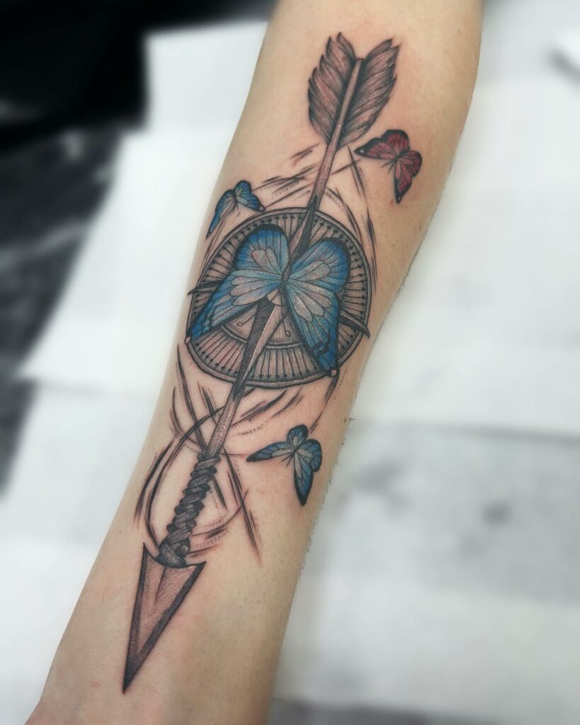 What Does A Compass Tattoo Mean 28 Compass Tattoo With A Butterfly