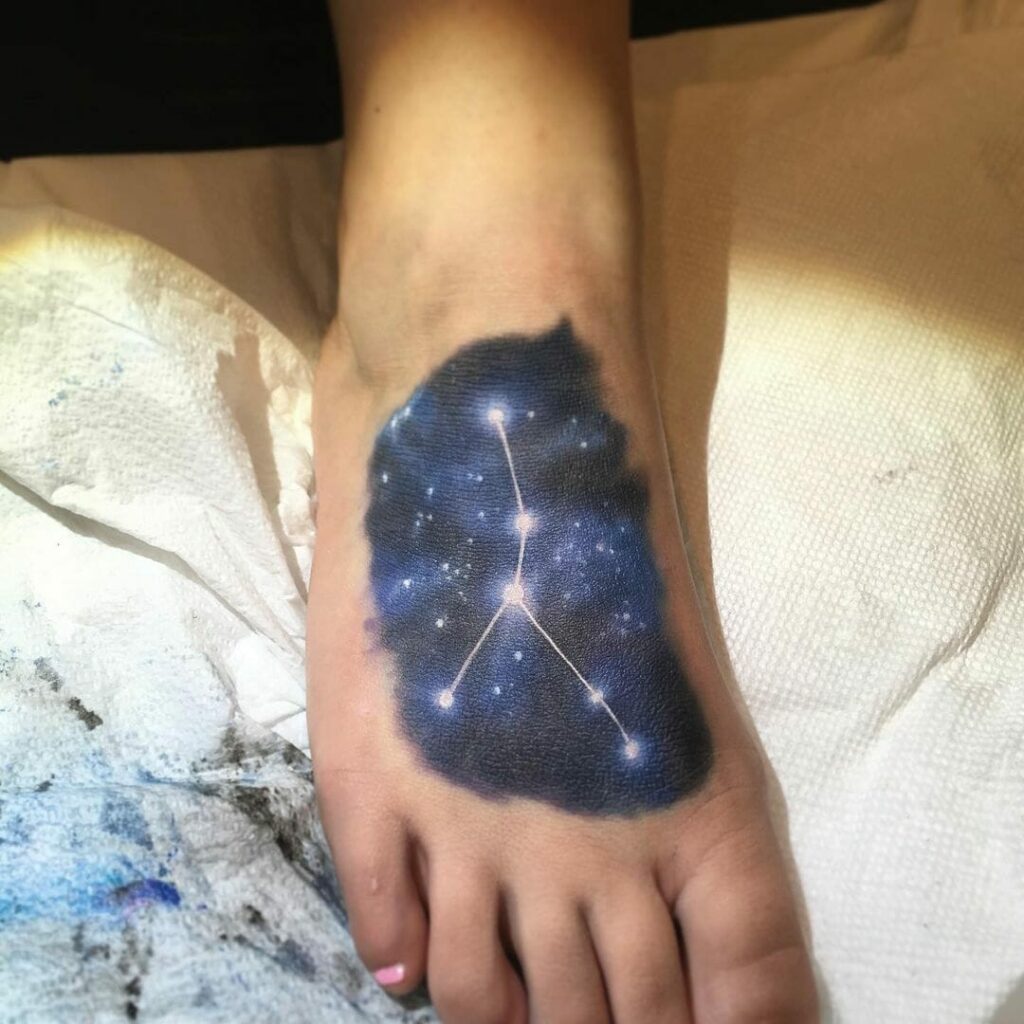 10+ Cancer Constellation Tattoo Ideas You'll Have To See To Believe! 14 Constellation Cancer Tattoo In the Galaxy