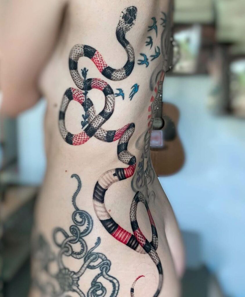 11+ Coral Snake Tattoo Ideas That Will Blow Your Mind! 13 Coral Snake Tattoo Designs