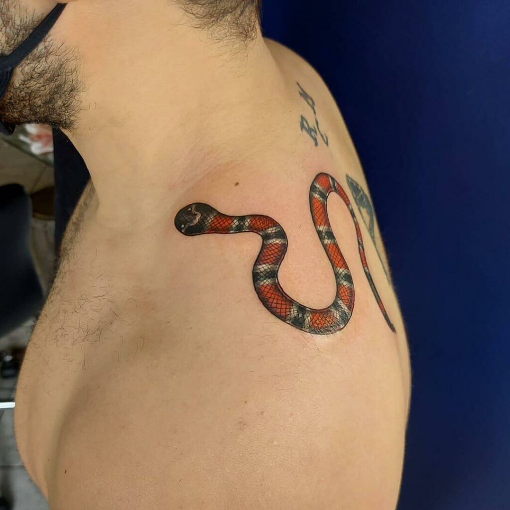11+ Coral Snake Tattoo Ideas That Will Blow Your Mind! 14 Coral Snake Tattoo On Back