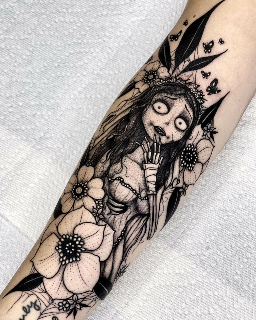 11+ Corpse Bride Tattoo Ideas That Will Blow Your Mind! 10 Corpse Bride Tattoo