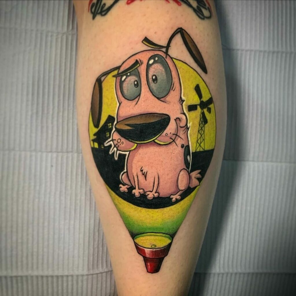 12+ 90's Baby Tattoo Ideas To Inspire You! 17 Courage The Cowardly Dog Tattoo
