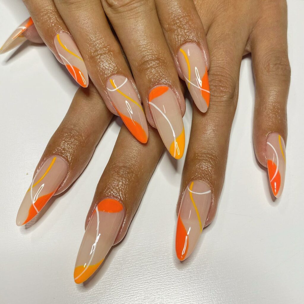 Stylish Burnt Orange Nail Trends of 2024 π 51 Cracked Burnt Orange