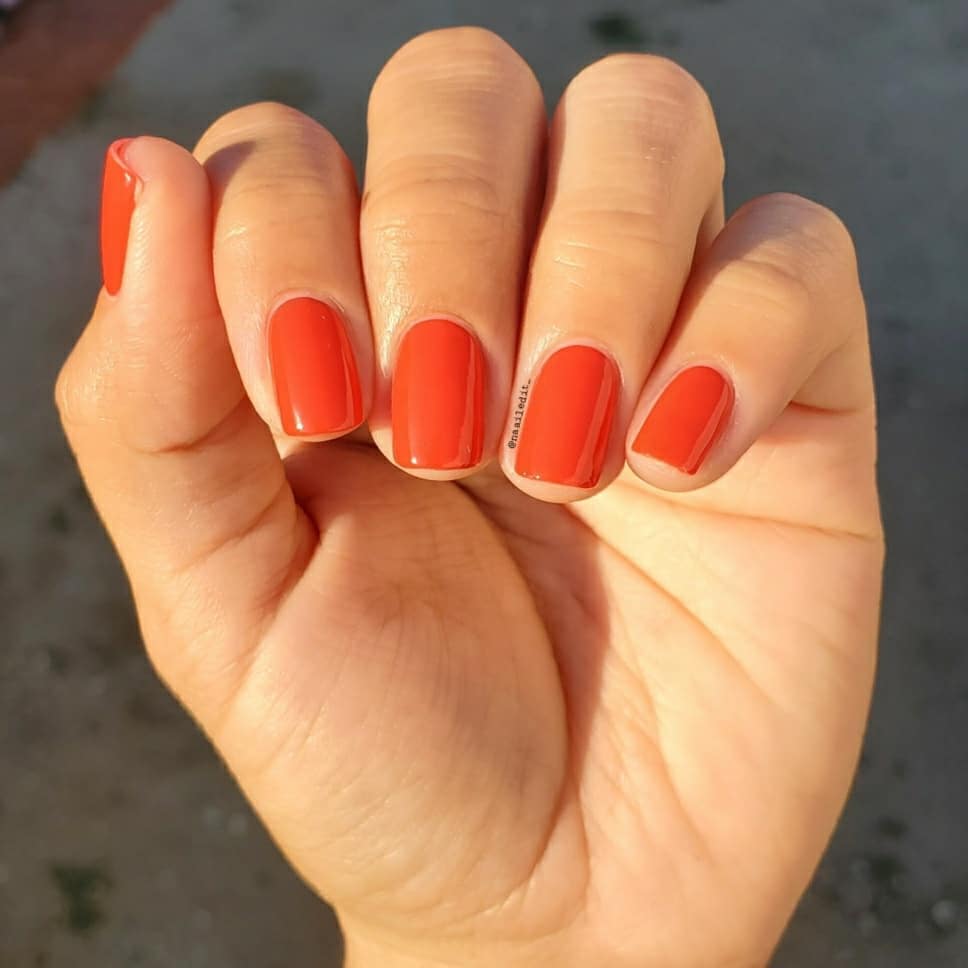 30 Latest November Nail Designs To Try This Fall 24 Creamy Orange nails