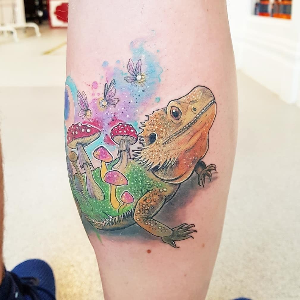18+ Bearded Dragon Tattoo Ideas To Inspire You! 19 Creative Bearded Dragon Tattoo Ideas