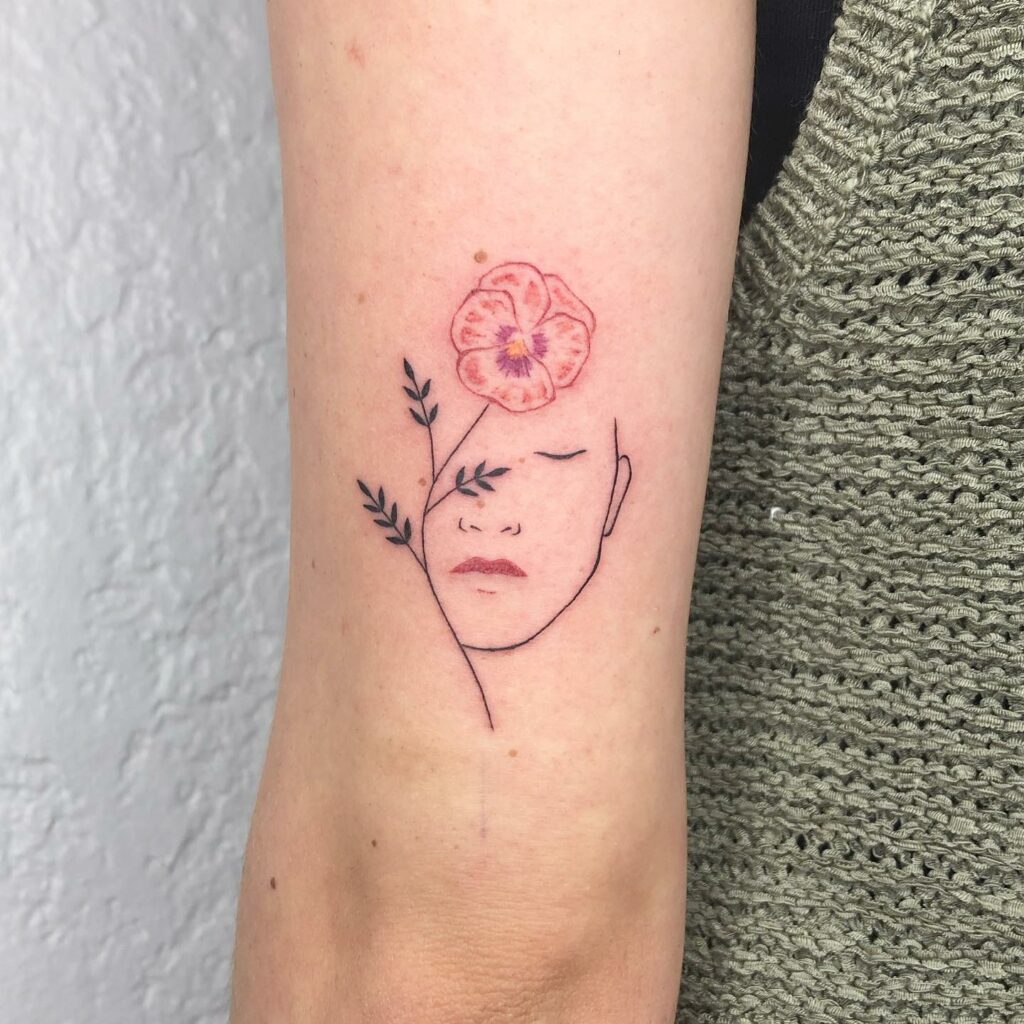 13+ Pansies Tattoo Ideas To Inspire You! 13 Creative Ideas For Pansy Flower Tattoo