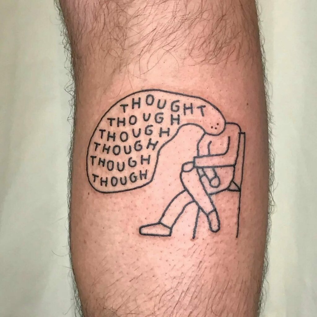 10+ Overthinking Tattoo Ideas That Will Blow Your Mind! 19 Creative Overthinking Thoughts Tattoo