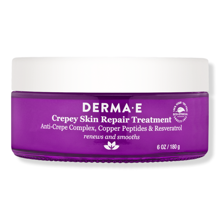 Crepey Skin Repair Treatment with Resveratrol 