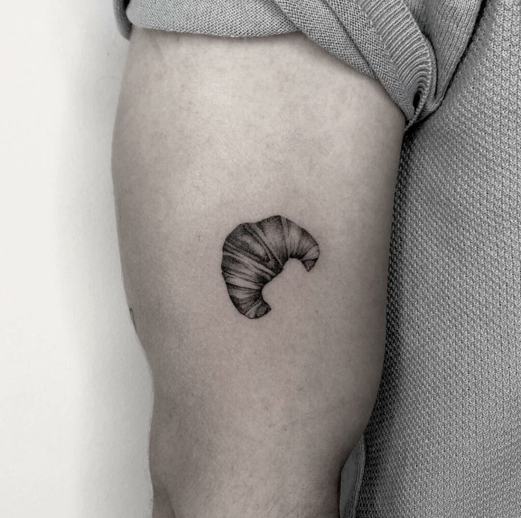 11+ Croissant Tattoo Ideas That Will Blow Your Mind! 10 Croissant Tattoo