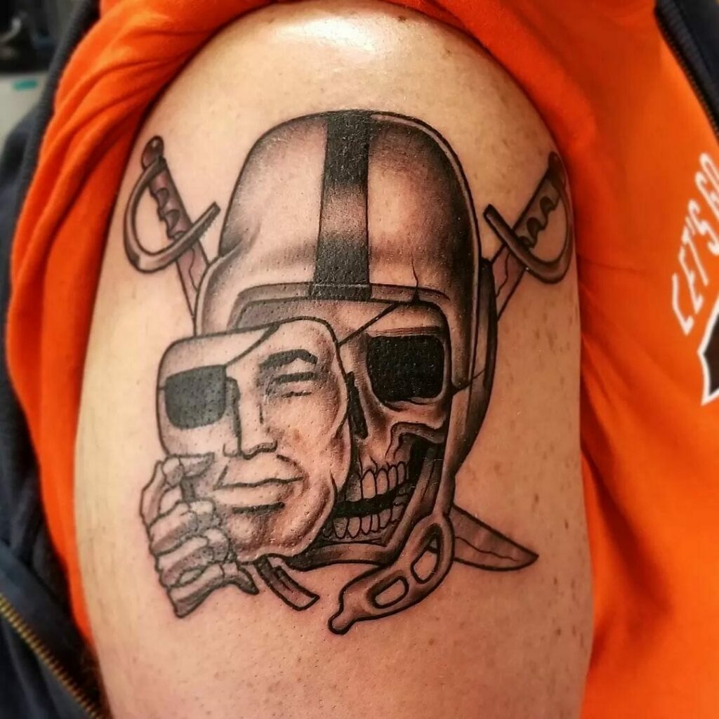 11+ Raiders Tattoo Ideas That Will Blow Your Mind! 15 Crosby Raiders Skull Tattoo