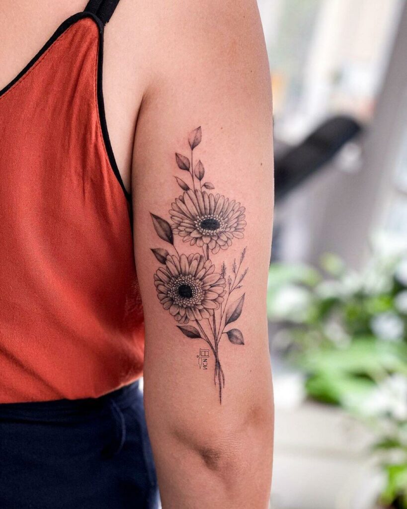 12+ Gerbera Daisy Tattoo Ideas To Inspire You 11 Custom Gerbera Daisy Tattoo