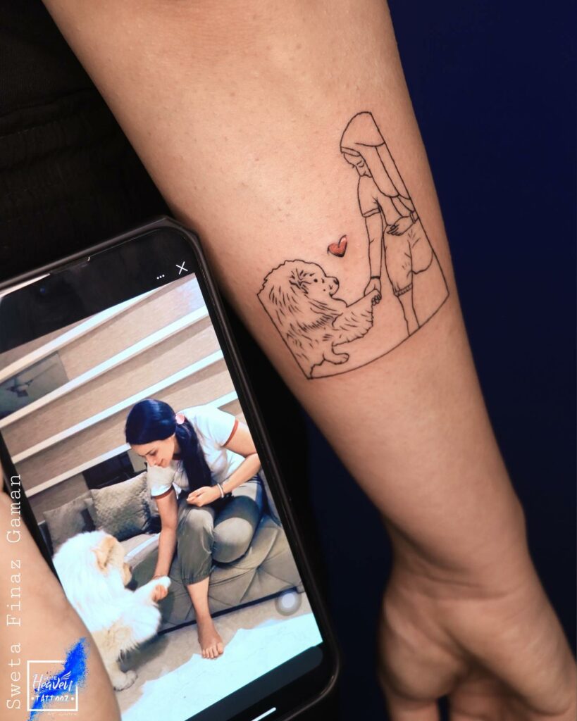 12+ Outline Tattoo Stencil Ideas That Will Blow Your Mind! 14 Cute Dog Stencil Tattoo