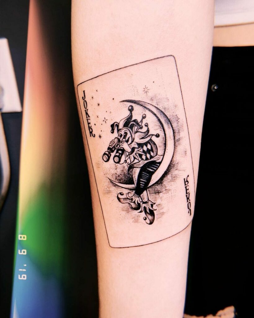 10+ Joker Card Tattoo Ideas You Have to See to Believe! 15 Cute Joker Card Tattoo Design