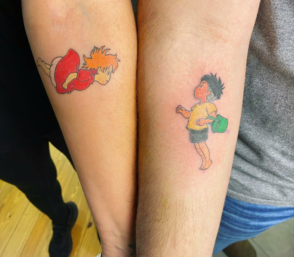 11+ Matching Anime Tattoos That Will Blow Your Mind! 14 Cute Matching Anime Couple Tattoos