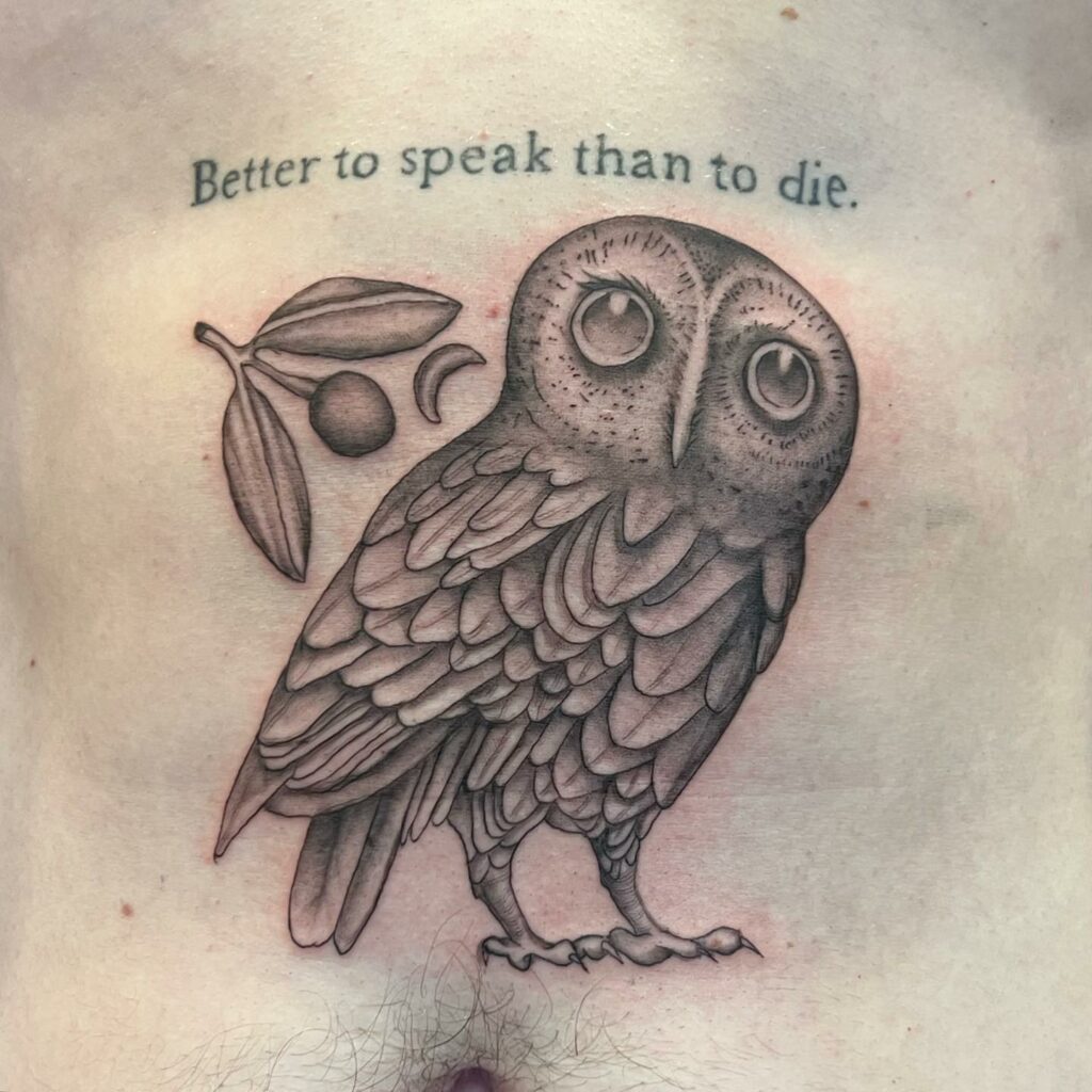 11+ Stomach Tattoo Men Ideas That Will Blow Your Mind! 12 Cute Owl Stomach Tattoos