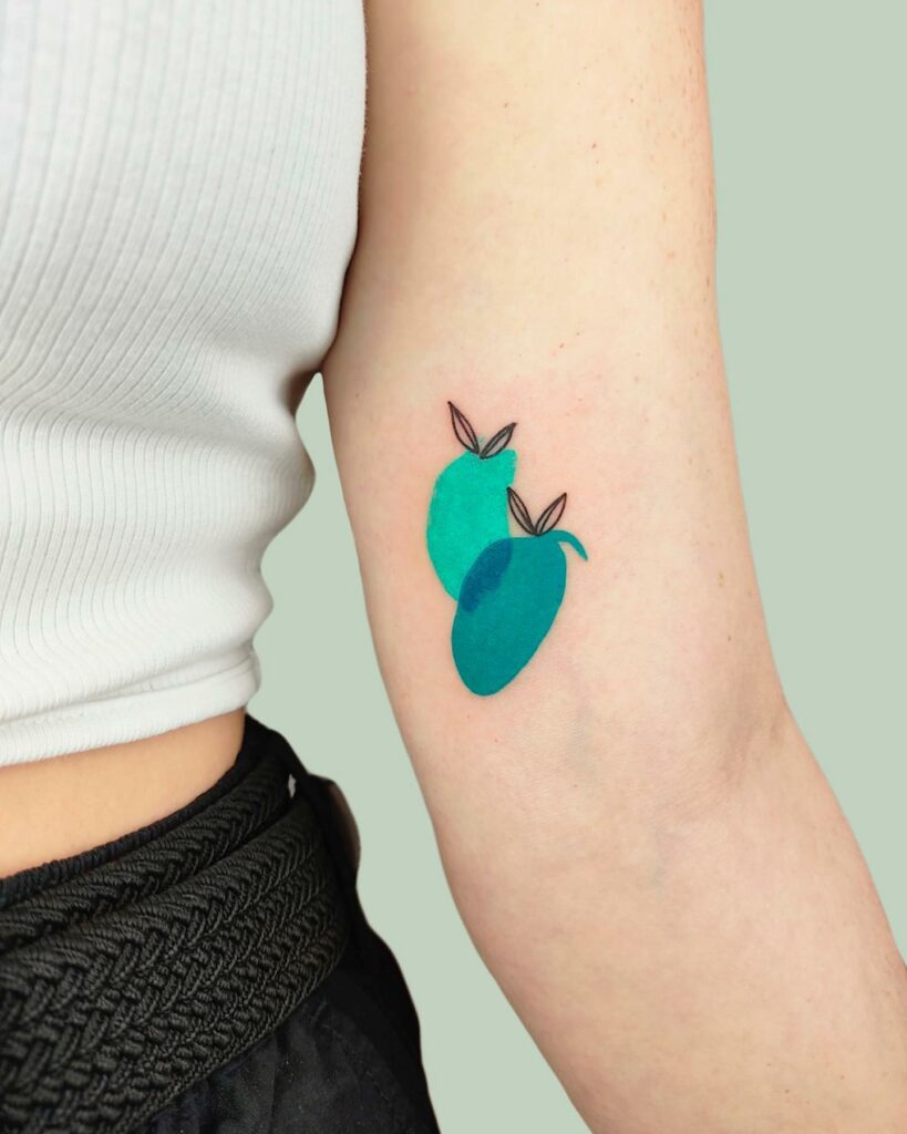 11+ Tattoo Flash Art Ideas That Will Blow Your Mind! 18 Cute Pear Flash Tattoo
