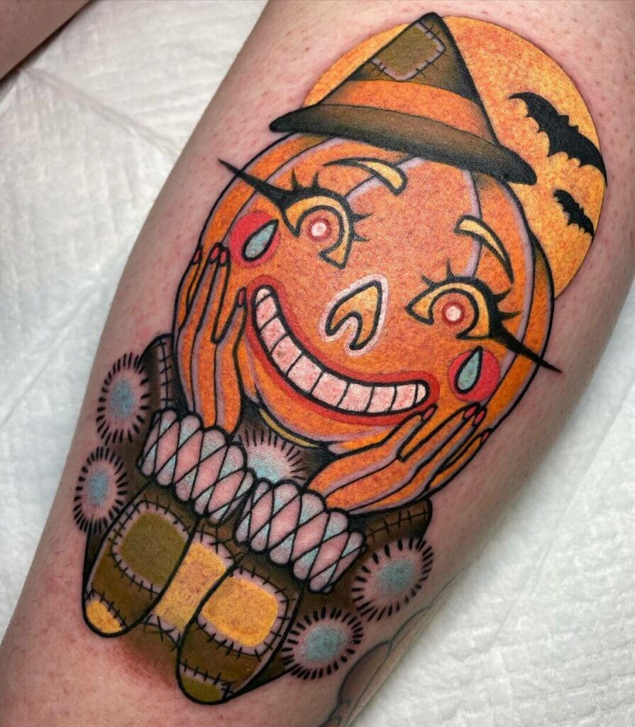 11+ Cute Pumpkin Tattoo Ideas That Will Blow Your Mind! 10 Cute Pumpkin Tattoo