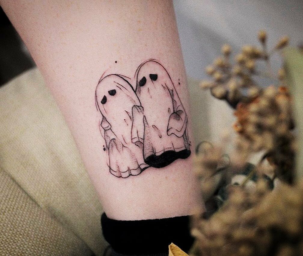 12 Tiny Ghost Tattoo Ideas To Inspire You! 14 Cute Tiny Ghost Tattoo Designs