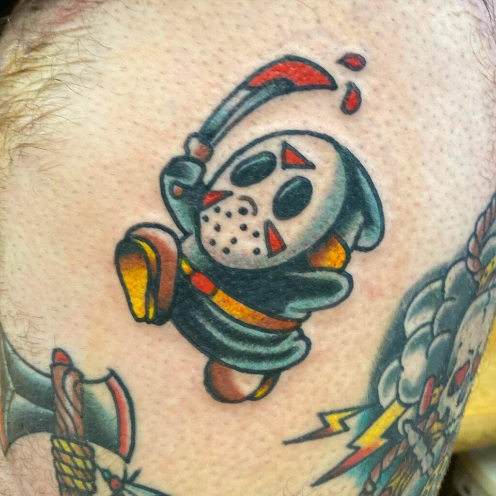 13 Friday The 13th Tattoo Concepts in 2024 18 Cute Tiny Jason Voorhees Tattoo