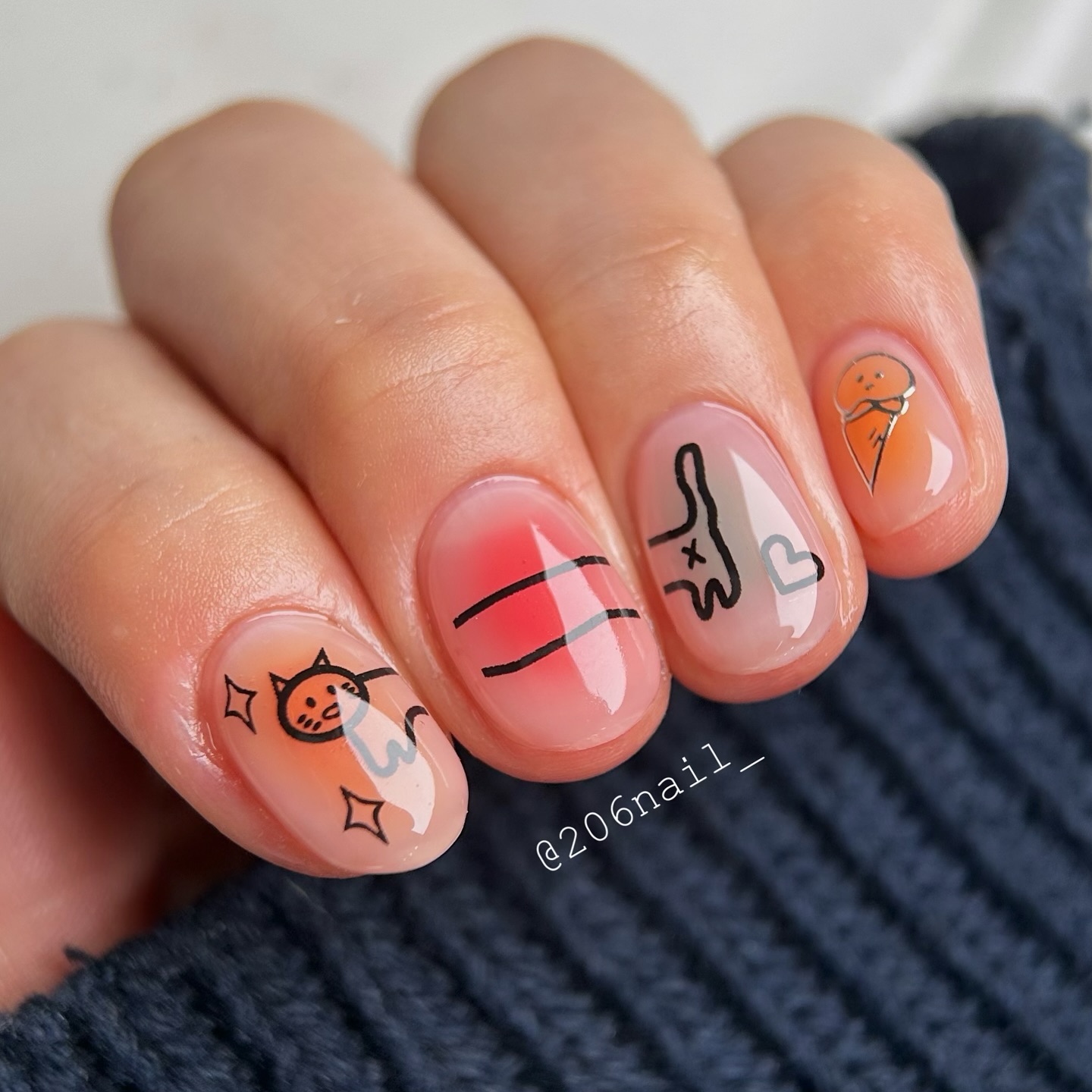 20 Latest Edgy Nail Designs With Drawings to Try In 2024! 46 Cute Spooky Ghosts Halloween Nail Art