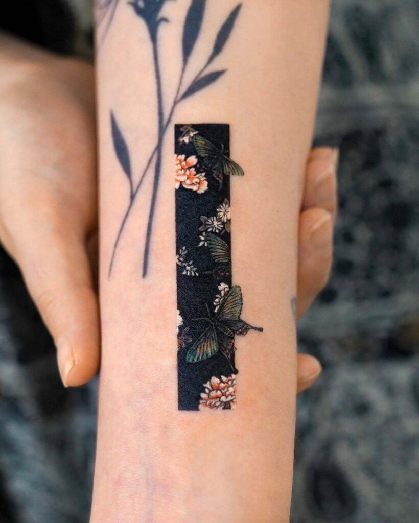 12+ Frame Tattoo Ideas To Inspire You! 17 Dark Frame Butterfly Tattoo