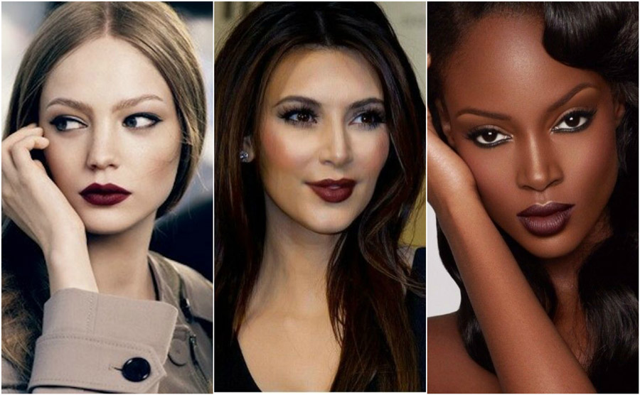How To Wear Lipstick – 6 Tips That Will Amaze You 20 Dark Lipstick How Wear Lip Colour Brown Black Crimson Kardashian