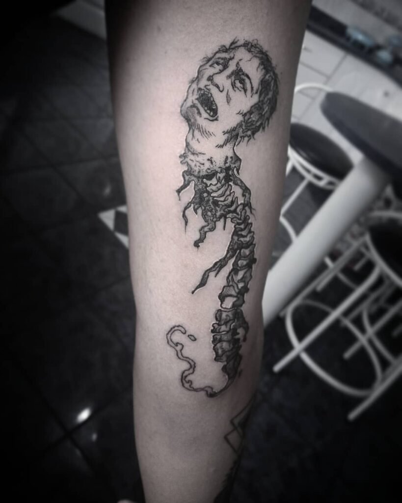 11+ Gore Tattoo Ideas That Will Blow Your Mind! 12 Dark Themed Scar Cover Up Tattoos