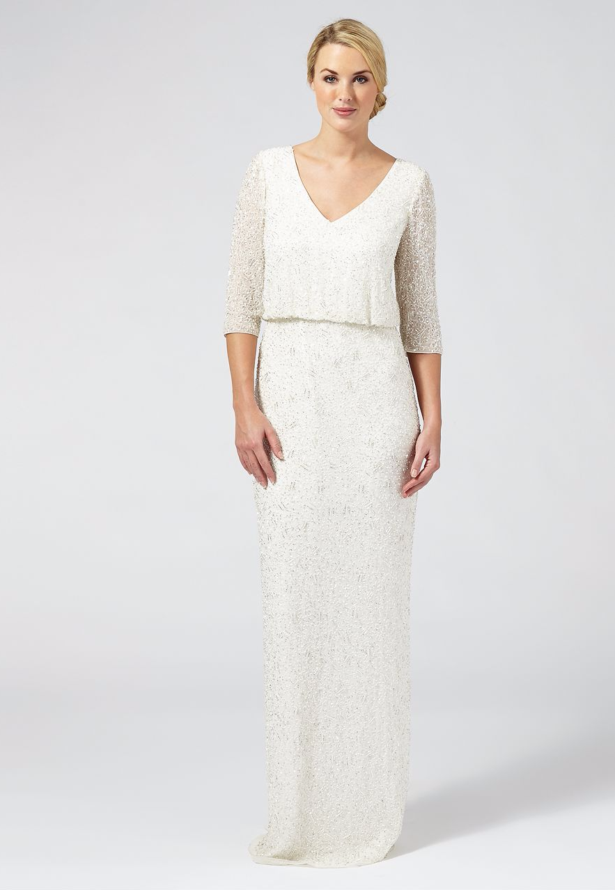 Debenhams – Ben De Lisi Occasion – Ivory embellished ‘Margerite’ v-neck wedding dress – £175 Debenhams - Ben De Lisi Occasion - Ivory embellished 'Margerite' v-neck wedding dress