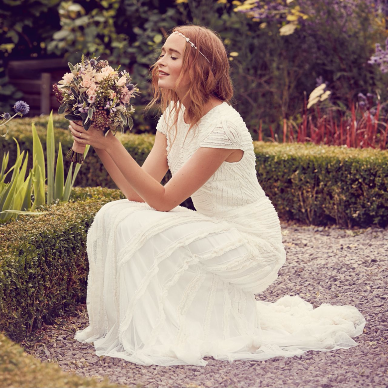 Best Affordable Wedding Dresses 19 Debenhams Nine by Savannah Miller - Ivory 'Anabella' wedding dress